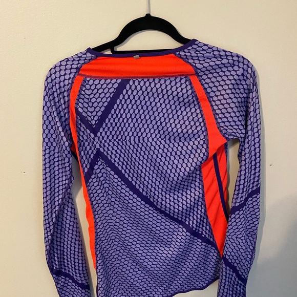 Nike Dry Fit Purple Long Sleeve Shirt - Picture 2 of 4
